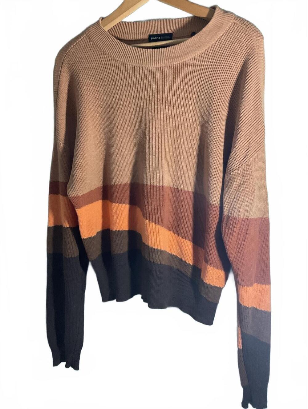 prAna Cozy Colorblock Knit Sweater - Size Small - Picture 2 of 6